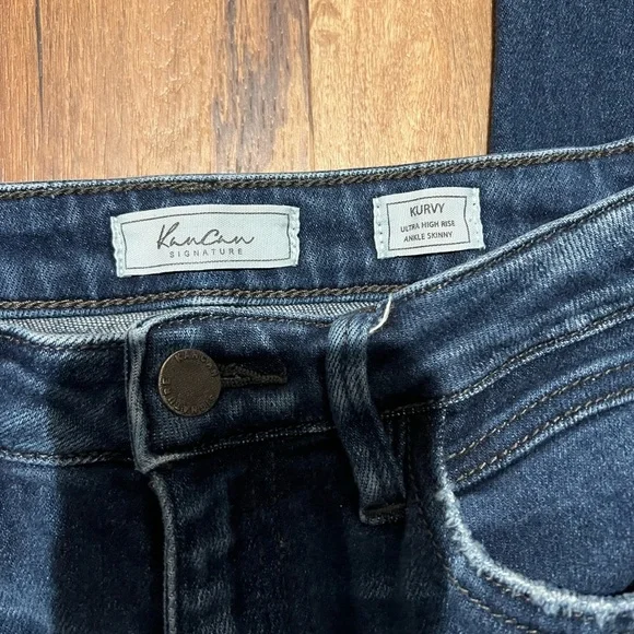 KanCan Kurvy Dark Blue Jeans Size 26 EUC Ultra High Rise Ankle Skinny - Picture 4 of 5